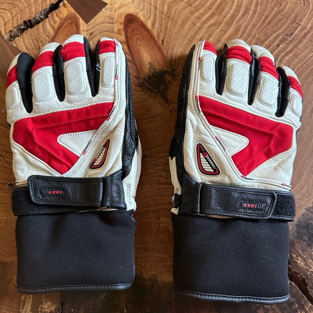 Leki Ski Gloves - worn once. Griffin S 9.5
